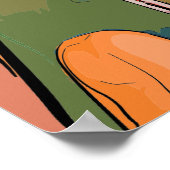 Radfahrerin Poster (Ecke)