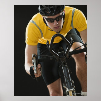 Radfahrerin Poster