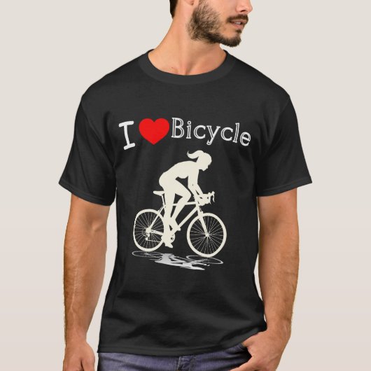 Radfahrerin T-Shirt (Vorderseite)