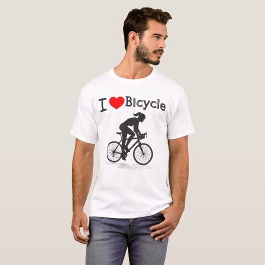 Radfahrerin T-Shirt (Vorne ganz)