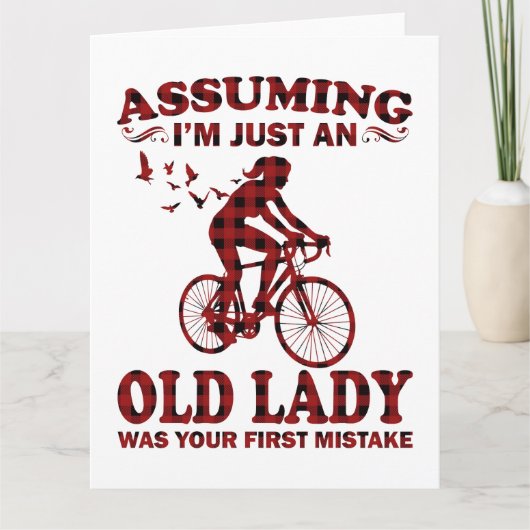 Radfahrerin vorausgesetzt, ich bin nur eine alte L Karte (Vorderseite)