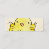 Radfahrerküken Mini Visitenkarte (Rückseite)