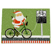 Radfahrerurlaub Große Geschenktasche Geschenktüte (Vorderseite)