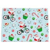Radfahrerurlaub Große Geschenktasche Geschenktüte (Vorderseite)