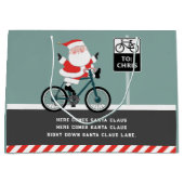 Radfahrerurlaub Große Geschenktasche Große Geschenktüte (Vorderseite)