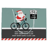 Radfahrerurlaub Große Geschenktasche Große Geschenktüte (Rückseite)