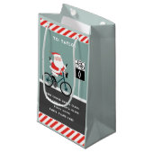 Radfahrerurlaub Kleine Geschenktasche Geschenktüte (Vorderseite Schrägansicht)