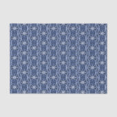 Radfahrrad blaues Muster Seidenpapier (Vorderseite)