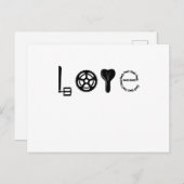 RADFAHRRAD LIEBE RACING BIKE PARTS Funny Cycling B Postkarte (Vorne/Hinten)