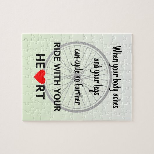 Radfahrradangebot grün puzzle (Horizontal)