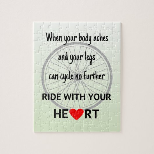 Radfahrradangebot grün puzzle (Vertikal)