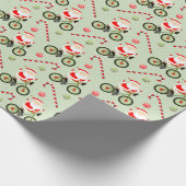 Radfahrt-Urlaubsgeschenk Geschenkpapier (Ecke)