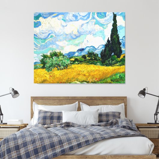 Radfeld Leinwanddruck (Insitu (Schlafzimmer))