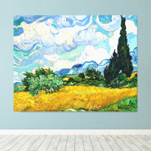 Radfeld Leinwanddruck (Insitu (Holzboden))