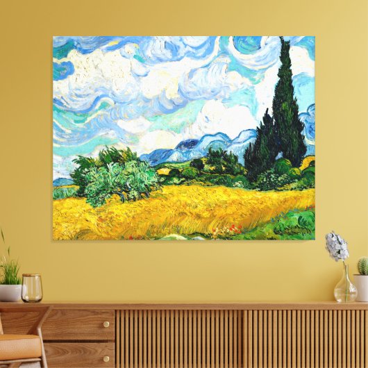 Radfeld Leinwanddruck (Insitu (Wohnzimmer))