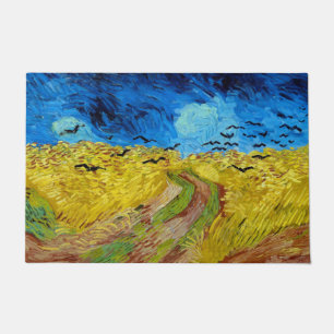 Radfeld mit Krähen, Van Gogh Fußmatte