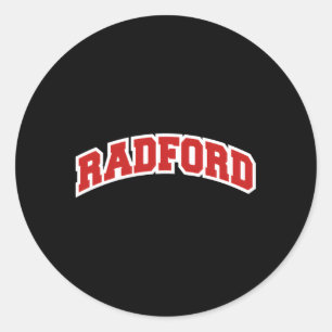Radford Virginia Varsity Style Runder Aufkleber