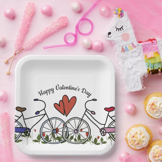 Radfreunde Valentine Pappteller (Party)