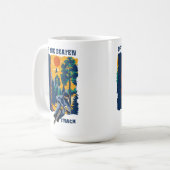 Radgebirge lustiges Zitat-Geschenk Kaffeetasse (Vorderseite Links)