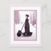 Radgeschichte 1916 erstickt auf einem Roller Postkarte (Vorderseite)