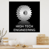 Radgetriebe Poster (Küche)