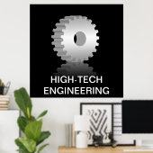 Radgetriebe Poster (Heimbüro)