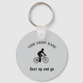 Radgruppe individuelle Name & Foto Schlüsselanhänger (Vorderseite)