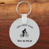 Radgruppe individuelle Name & Foto Schlüsselanhänger (Vorderseite)