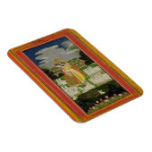 Radha and Krishna embrace in an idealised landscap Magnet (Rechte Seite)