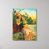 Radha Bilas von Raja Ravi Varma Leinwanddruck (Vorderseite)
