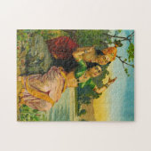 Radha Bilas von Raja Ravi Varma Puzzle (Horizontal)