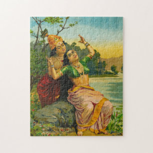 Radha Bilas von Raja Ravi Varma Puzzle