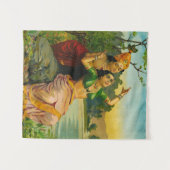 Radha Bilas von Raja Ravi Varma Wandteppich (Vorderseite (Horizontal))