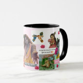 Radha Krishna Aesthetic Collage Mug – Soft Pastel  Tasse (VorderseiteRechts)