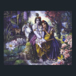 Radha Krishna All-Attraktive Couple Leinwand Poster<br><div class="desc">Dies ist eines der bekanntesten und geliebtesten Gemälde von Radha und Krishna in einem schönen Porträt von dem schönen transzendentalen Künstler Vishnudas gemalt. Passen Sie es an: Größe des Posters,  Rahmen,  Papierart,  Leinwand usw.</div>