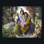 Radha Krishna All Attraktive Couple Poster Print<br><div class="desc">Dies ist eines der bekanntesten und geliebtesten Gemälde von Radha und Krishna in einem schönen Porträt von dem schönen transzendentalen Künstler Vishnudas gemalt. Passen Sie es an: Größe des Posters,  Rahmen,  Papierart,  Leinwand usw.</div>