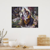 Radha Krishna All Attraktive Couple Poster Print (Küche)