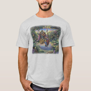 Radha Krishna auf dem Schwingen-T - Shirt