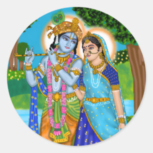 Radha Krishna Aufkleber