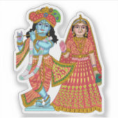 Radha Krishna Aufkleber (Vorderseite)