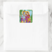 Radha Krishna Aufkleber (Tasche)