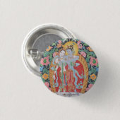 Radha-Krishna Button (Vorne & Hinten)
