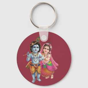 Radha Krishna: Das Symbol der Ewigen Bank Schlüsselanhänger