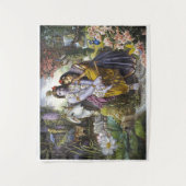 Radha Krishna Divine Couple Tapestry Wandteppich (Vorderseite)