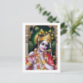 Radha KRISHNA für Liebe, Frieden und Wohlstand Postkarte (Stehend Vorderseite)
