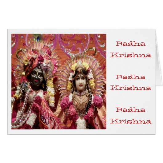 Radha KRISHNA für Liebe, Wohlstand des Friedensn (Vorderseite (Horizontal))