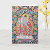 Radha-Krishna Gruß-Karte A Karte (Gelbe Blume)