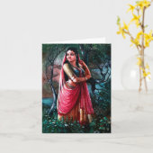 Radha Krishna Grüße Karte (Gelbe Blume)