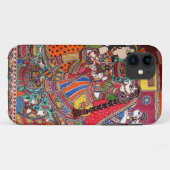 RADHA KRISHNA HINDISCHE KUNST-ART GOTT-MADHUBANI Case-Mate iPhone HÜLLE (Rückseite (Horizontal))