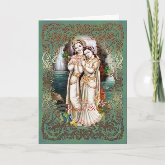 Radha Krishna Hochzeits-Sammlung - Gruß-Karte Karte (Vorderseite)
